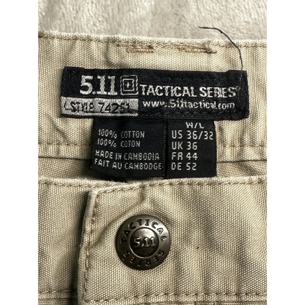 5.11 Tactical Original 5.11 Pant 36x32 Tan Cargo Double Knee Utility Workwear